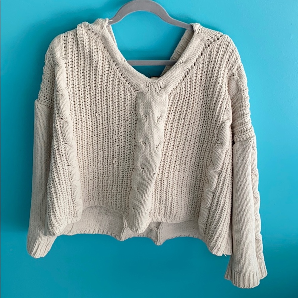 Hooded Knit Sweater